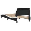 vidaXL Bedframe "Dover" kunstleer zwart en wit 80x200 cm