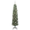 vidaXL Kunstkerstboom Groen 180 cm PVC en Staal en Kunststof