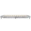 vidaXL Bedframe bewerkt hout betongrijs 120x190 cm