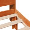 vidaXL Bed met boekenkast zonder matras grenenhout wasbruin 100x200 cm