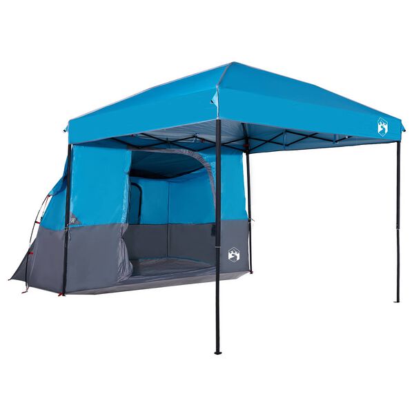 vidaXL Camping Tent Set met dak met opslag 2 pcs Blauw Taffeta en Stof