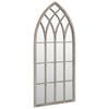vidaXL Tuinspiegel 70x30 cm ijzer zandkleurig