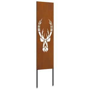 vidaXL Tuin Privacy Screen Dierenprint Roestig 32 x 140 cm Cortenstaal