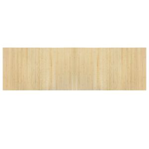 vidaXL Vloerkleed rechthoekig 60x200 cm bamboe lichtnaturel