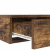 vidaXL Bedlades Gerookt eiken 140 x 36,5 x 16,5 cm Bewerkt hout