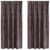 vidaXL Velvet Gordijnen 2 st Bruin 175 x 140 cm Fluweel