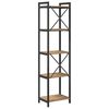 vidaXL Boekenkast Artisan Eiken 40 x 30 x 155 cm Bewerkt hout