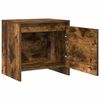 vidaXL Nachtkastjes 2 st 45x34x44,5 cm bewerkt hout gerookt eikenkleur