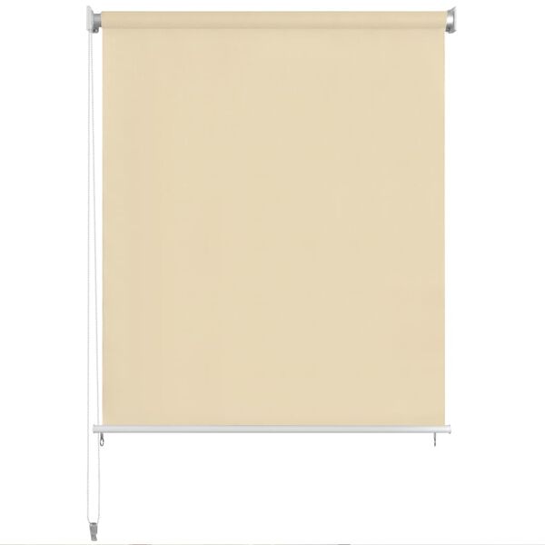 vidaXL Rolgordijn voor buiten 220x230 cm cr&egrave;me