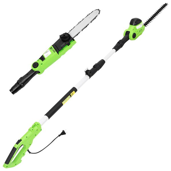 vidaXL Kettingzaag/heggenschaar 2-in-1 telescopisch 25/41 cm 710/550 W