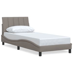 vidaXL Bedframe zonder matras "Hanko" 90x190 cm stof taupe