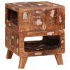 vidaXL Bijzettafel Bruin 40 x 40 x 49 cm Massief Gerecycled Hout