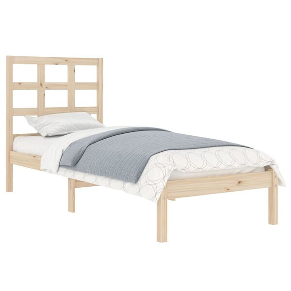 vidaXL Bedframe massief hout 75x190 cm