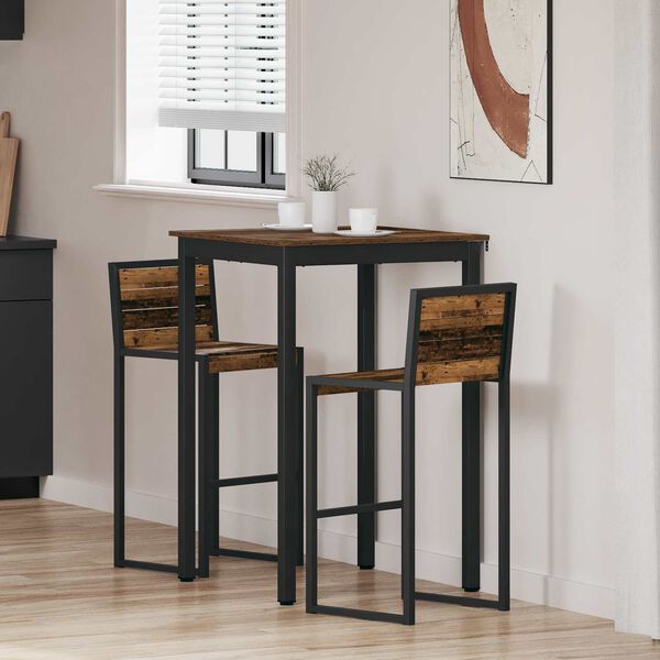 vidaXL Eettafels Bewerkt hout