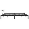 vidaXL Bedframe metaal zwart 200x200 cm