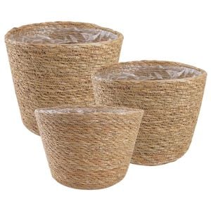 vidaXL 3 st Naturel &Oslash;26 x 19 cm 100% Zeegras