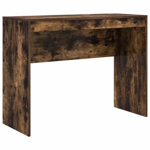 vidaXL Bureau Gerookt eiken 100 x 40 x 76 cm