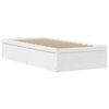 vidaXL Bedframe met hoofdbord massief grenenhout wit 90x190 cm