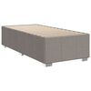 vidaXL Boxspring met matras stof taupe 80x200 cm