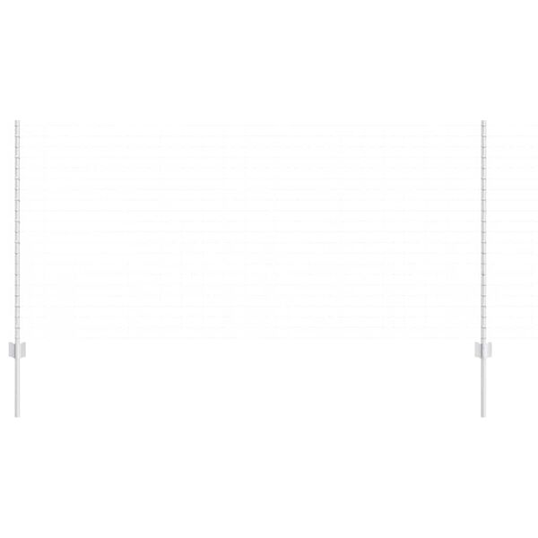 vidaXL Afrasteringspaal 22 pcs Zilver 160 cm Staal