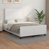 vidaXL Bedframe zonder matras 120x190 cm kunstleer wit