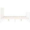 vidaXL Bedframe zonder matras massief grenenhout wit 140x190 cm