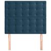 vidaXL Hoofdbord donkerblauw 100x5x118/128 cm fluweel