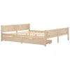 vidaXL Bedframe met 2 lades massief grenenhout 180x200 cm