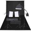 vidaXL Fotostudioset met verlichtingsset en achtergrond