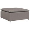 vidaXL Modulaire voetenbank module 100x100x48 cm taupe