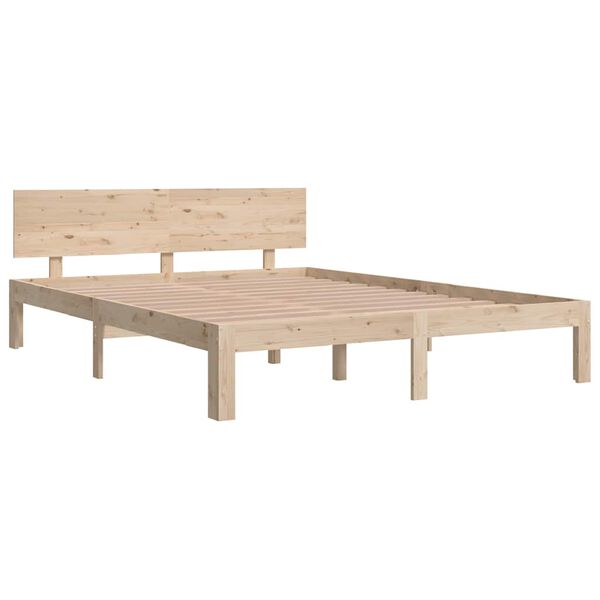 vidaXL Bedframe massief hout 150x200 cm