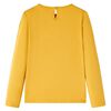 Kindershirt met lange mouwen 140 okerkleurig