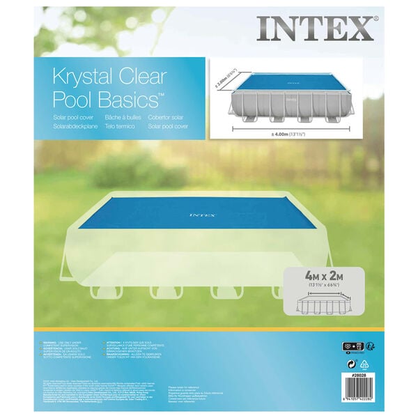 Intex Solarzwembadhoes 378x186 cm polyetheen blauw