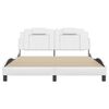 vidaXL Bedframe "Viana" met LED zonder matras wit 160x200 cm