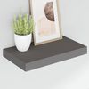 vidaXL Wandschappen zwevend 4 st 40x23x3,8 cm MDF hoogglans grijs