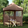 vidaXL Partytent Bruin 200 x 200 x 306 cm Oxford Stof