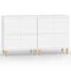 vidaXL Dressoirs 2 st 60x35x70 cm bewerkt hout wit