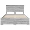 vidaXL Bedframe met hoofdeinde Grijs Sonoma 160 x 200 cm Bewerkt hout