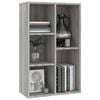vidaXL Boekenkast/dressoir 50x25x80 cm bewerkt hout sonoma grijs