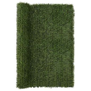 vidaXL Kunstmatige omheining Lichtgroen 1,5 x 6 m PVC en staal