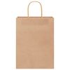 vidaXL Papieren zakken 50 st met hengsels 26x12x35 cm bruin