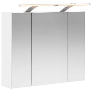vidaXL Badkamer spiegelkast Wit 60 x 14,5 x 50 cm Bewerkt hout