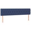 vidaXL Boxspring met matras stof blauw 120x190 cm