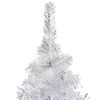 vidaXL Kunstkerstboom met verlichting en kerstballen 120 cm PET zilver