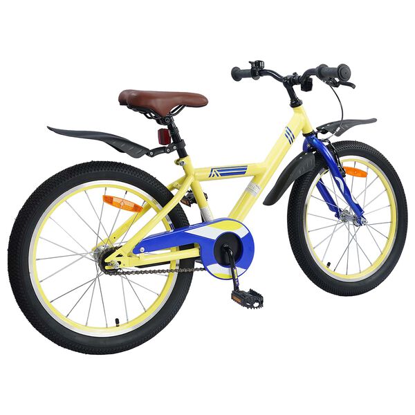 vidaXL Kinderfiets 18 Inch voor 5-7 jaar Geel