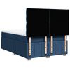 vidaXL Boxspring met matras stof blauw 160x200 cm