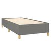 vidaXL Boxspring met matras stof donkergrijs 100x200 cm