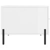 vidaXL Salontafel 50x50x40 cm bewerkt hout hoogglans wit