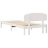 vidaXL Bedframe met hoofdeinde Wit 90 x 190 cm Massief grenenhout