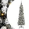 vidaXL Kunstkerstboom met 300 LED Wit 180 cm PVC en Metaal en Plastic
